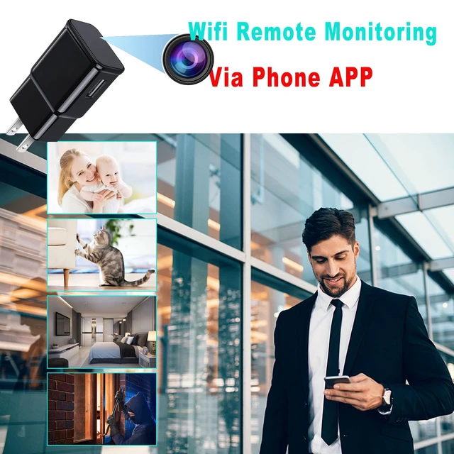 Alt view image 2 of 5 - WJXING 1080P USB Charger Camera,Indoor Phone Charger Camera for Home Security and Officefor Indoor Home,Business, Baby