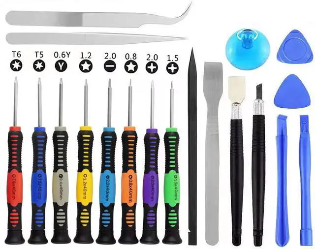 Main image of Screwdriver Set 20 PCS Cellphone Repair Tool Small Magnetic Kit with Phillips Flathead Pentalobe Torx Opening Pry for iPhone Mac iPad Samsung