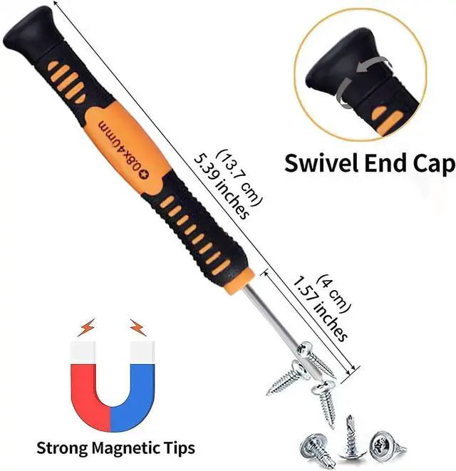 Alt view image 3 of 7 - Screwdriver Set 20 PCS Cellphone Repair Tool Small Magnetic Kit with Phillips Flathead Pentalobe Torx Opening Pry for iPhone Mac iPad Samsung