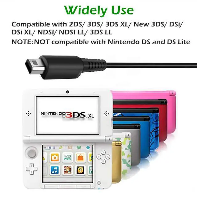 Alt view image 4 of 5 - 2 Pcs 3.9ft USB Charger Cable Compatible with 3DS/ 2DS, Play and Charge Charging Cord Compatible with 3DS/ 2DS/ DSi with 2 Stylus