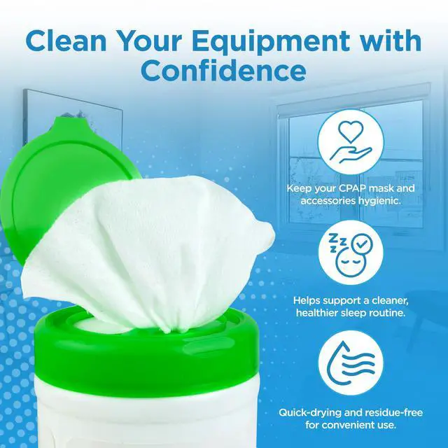 Alt view image 4 of 5 - resplabs CPAP Mask Wipes Unscented Cleaner for Full Face, Nasal Masks & Supplies 110 Wipes