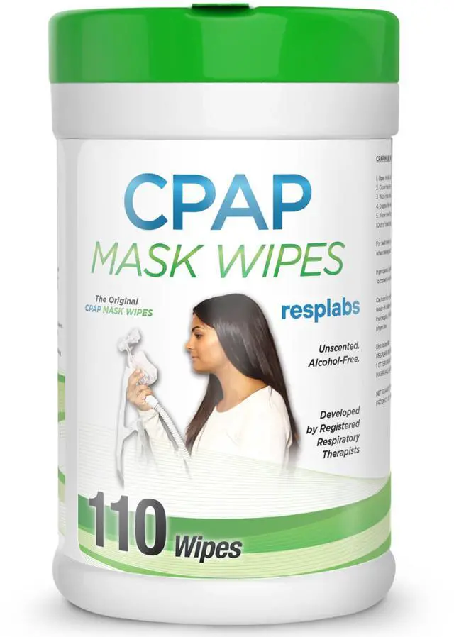 Main image of resplabs CPAP Mask Wipes Unscented Cleaner for Full Face, Nasal Masks & Supplies 110 Wipes