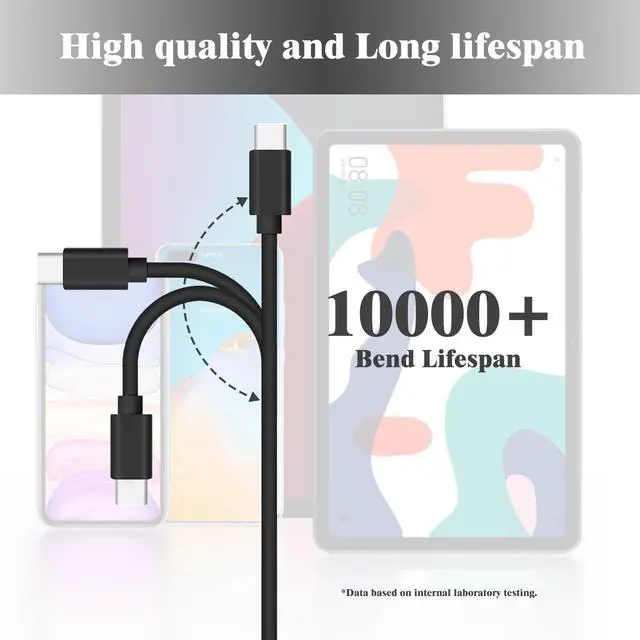 Alt view image 4 of 7 - Charger Charging Cable for Switch/Switch Pro & Lite, for Xbox Series X/S, PS5/PS5 Pro Controller Replacement USB Type C Cord 10 Feet