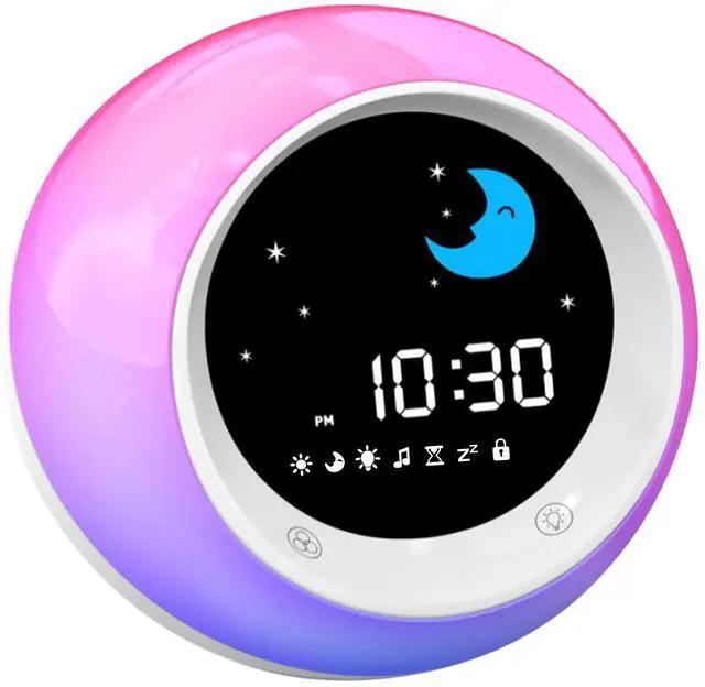 Main image of Time to Wake Alarm Clock for Kids, Children's Sleep Trainer, Kids Wake Up Light, Sleep Sound Machine, Ideal Gift for Toddlers