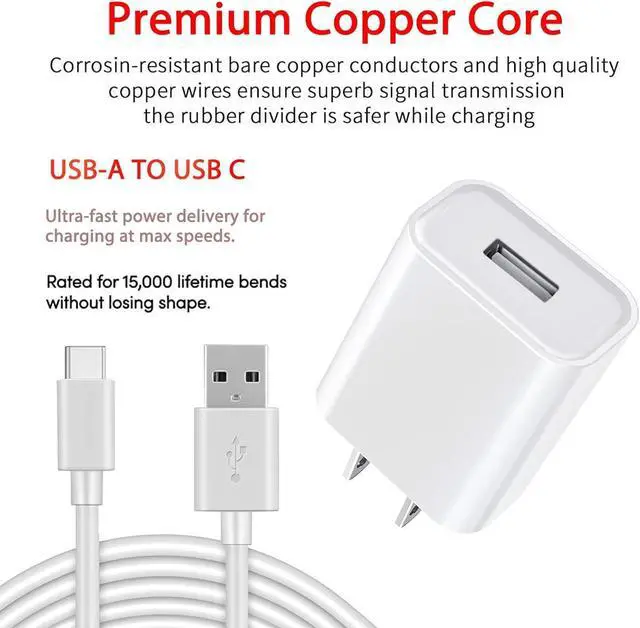 Alt view image 5 of 5 - 2 Pack 10FT USB C Camera Charger for Arlo Essential 2K, Alro Essential 2nd Generation, Pro 6, Blink Mini 2nd, Blink Outdoor 4 4th Generation, Petcube Cam 360 Camera Charger Charging Cord Power Cable