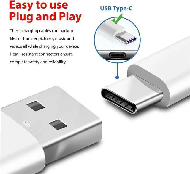 Alt view image 3 of 5 - 2 Pack 10FT USB C Camera Charger for Arlo Essential 2K, Alro Essential 2nd Generation, Pro 6, Blink Mini 2nd, Blink Outdoor 4 4th Generation, Petcube Cam 360 Camera Charger Charging Cord Power Cable