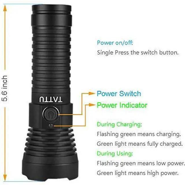 Alt view image 2 of 7 - U3 UV Flashlight Rechargeable 395nm Black Light Torch Blacklight 10W Ultraviolet LED Lamp with Micro USB Charging Cable