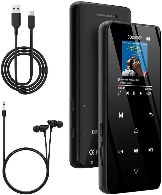 Main image of MP3 Player with Bluetooth 5.3, 32GB Portable Music Player with Speaker, HiFi Lossless Audio, Expandable to 128GB, Lightweight for Running, Gym, Travel, Kids & Students