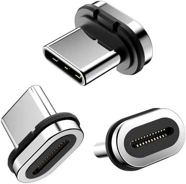 Main image of 24pins Magnetic USB C Connector Tips Head (3 Pack) Compatible for Most Type C Magnet Adapter Phone Pad Tablet Devices