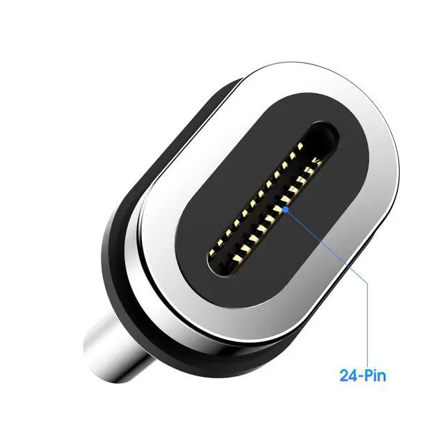 Alt view image 3 of 7 - 24pins Magnetic USB C Connector Tips Head (3 Pack) Compatible for Most Type C Magnet Adapter Phone Pad Tablet Devices