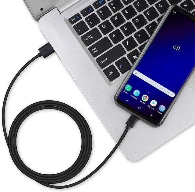 Alt view image 5 of 6 - USB C Cable Bulk, 6ft 10-Pack Type C Phone Charger Cord Black