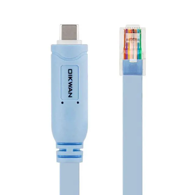 Alt view image 6 of 6 - 10ft USB-C to RJ45 Serial AdapterUSB C to Console Cable Essential Accessory of Cisco, NETGEAR, Ubiquity, LINKSYS, TP-Link Routers/Switches for Laptops