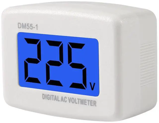 Alt view image 2 of 7 - 6pcs Voltage Test Monitor, Plug in Digital Volt Meter for RV, AC 80-300V Flat US Plug LCD Display Voltmeter 110V 220V Voltage Measuring Monitor Panel Power Line Volt Tester Gauge (6)