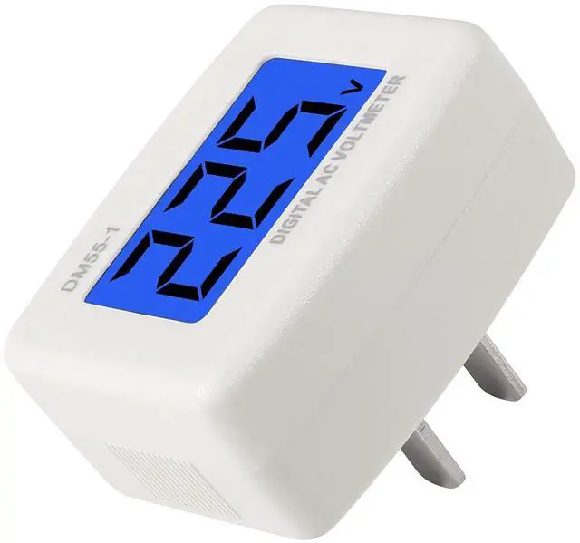 Alt view image 3 of 7 - 6pcs Voltage Test Monitor, Plug in Digital Volt Meter for RV, AC 80-300V Flat US Plug LCD Display Voltmeter 110V 220V Voltage Measuring Monitor Panel Power Line Volt Tester Gauge (6)