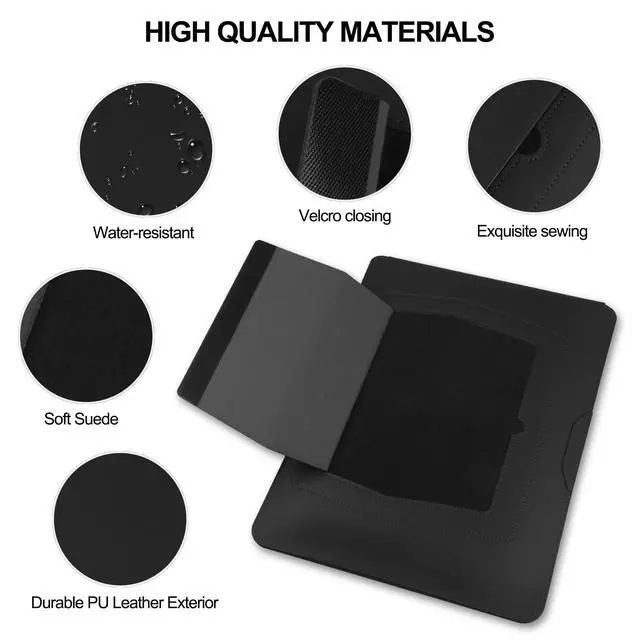 Alt view image 4 of 7 - 17.3 inch Laptop Sleeve Case for Essential 17/ TPN-I139_320M3AV(2023/2025)/Pavilion Envy 17,Compatible with IdeaPad/LG Gram/ASUS/Dell/ROG Strix/Acer 17''-17.3'' Laptop Bag, Black
