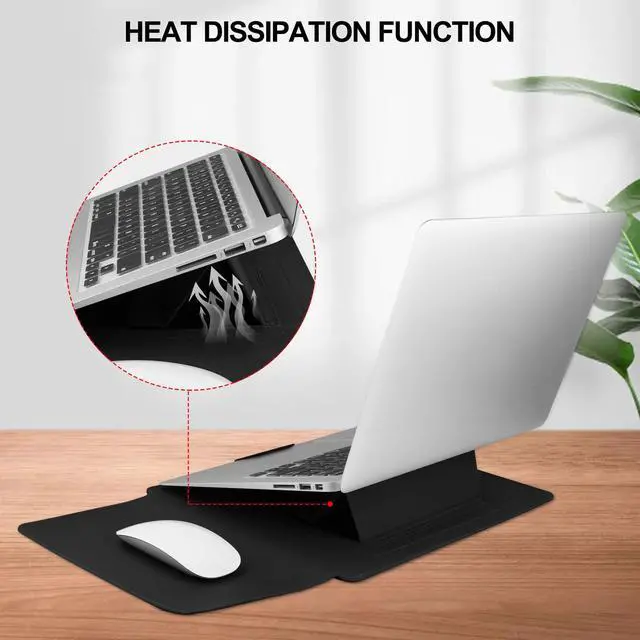 Alt view image 6 of 7 - 17.3 inch Laptop Sleeve Case for Essential 17/ TPN-I139_320M3AV(2023/2025)/Pavilion Envy 17,Compatible with IdeaPad/LG Gram/ASUS/Dell/ROG Strix/Acer 17''-17.3'' Laptop Bag, Black