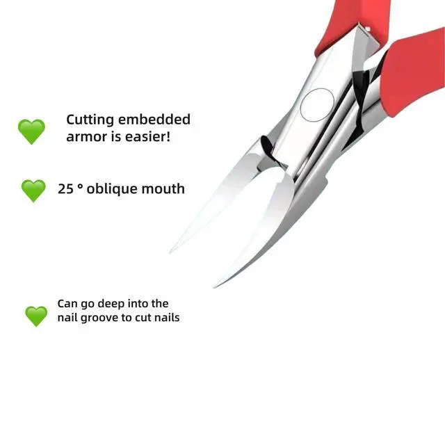 Alt view image 6 of 7 - Professional Toenail Clippers for Thick & Ingrown Nails - Extra Sharp Curved Blade, Double Spring, Non-Slip Handle - Podiatrist Recommended for Men/Seniors with Hard/Thick Toenails (Silvery)
