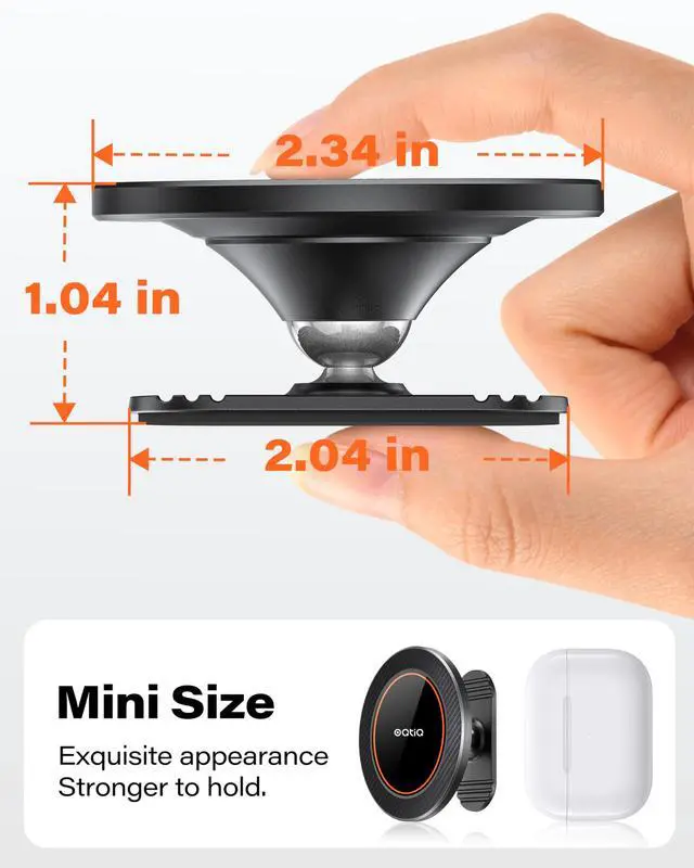 Alt view image 3 of 7 - for MagSafe Car Mount with 17 N54 Magnets, Dashboard Phone Holder