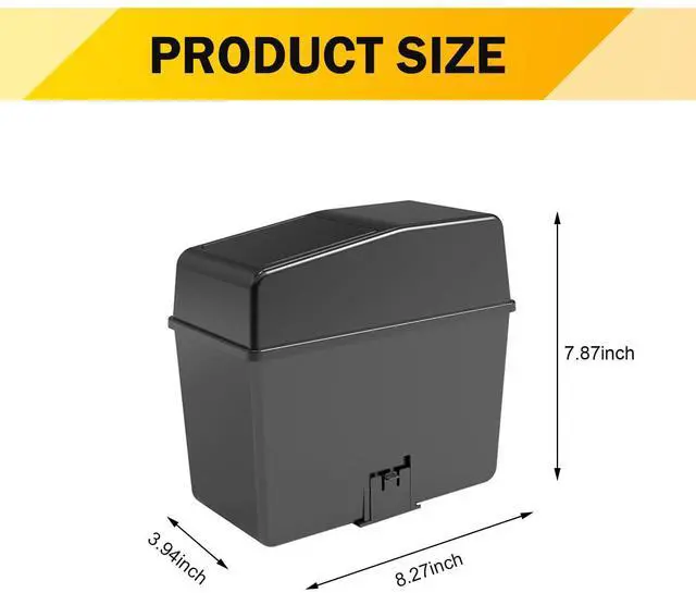 Alt view image 2 of 7 - Car Trash Can with Lid, Waterproof Odorless Multifunctional Storage Bins, Detachable Easy-to-Clean Organizers, Universal Portable Interior Storage Accessories for Cars Home Office (Black)