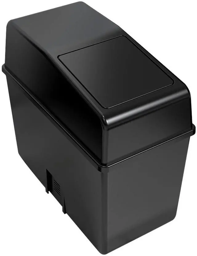 Main image of Car Trash Can with Lid, Waterproof Odorless Multifunctional Storage Bins, Detachable Easy-to-Clean Organizers, Universal Portable Interior Storage Accessories for Cars Home Office (Black)