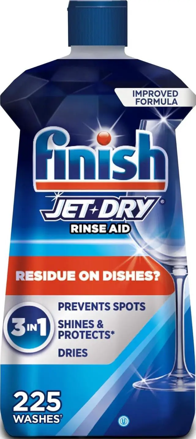 Main image of Jet-Dry Dishwasher Rinse Aid, Compatible with Dishwasher Detergent, Prevents Spots & Residues, Dries, Shine & Protects, 23 oz, 225 Washes.