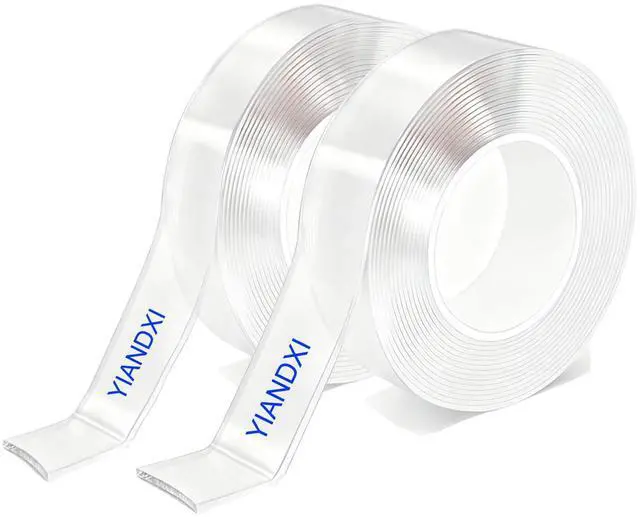 Main image of Heavy Duty Nano Double Sided Tape, 2 Rolls 240 Inches Total Removable, Waterproof Wall Mounting Adhesive