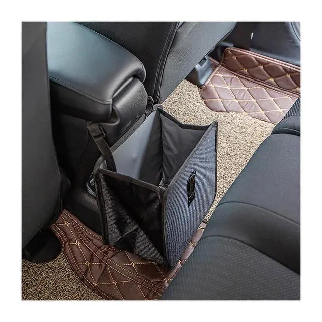 Alt view image 2 of 7 - Car Trash Can, Oxford Cloth Foldable Auto Trash Bin Hanging, 1.85 Gallon Capacity Garbage Bag Organizer, Leak-Proof Waterproof Automotive Storage Container, Car Interior Accessories (Medium)