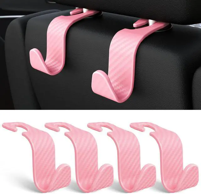 Main image of 4-Pack Car Headrest Hooks Holds 55lbs Seat Storage Organizer for Bags