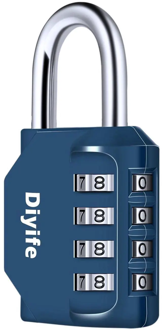 Main image of Combination Lock, 4 Digit Outdoor Waterproof Padlock for Lockers