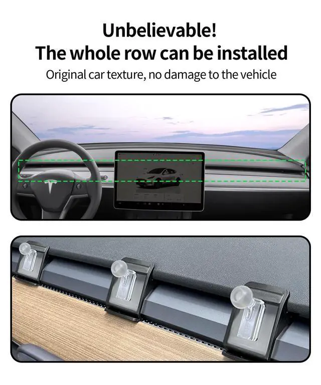 Alt view image 4 of 7 - Car Phone Holder for Tesla Model 3 2018-2023,Model Y 2020-2024 Accessories