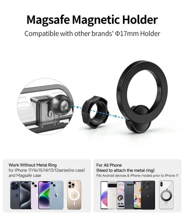 Alt view image 7 of 7 - Car Phone Holder for Tesla Model 3 2018-2023,Model Y 2020-2024 Accessories