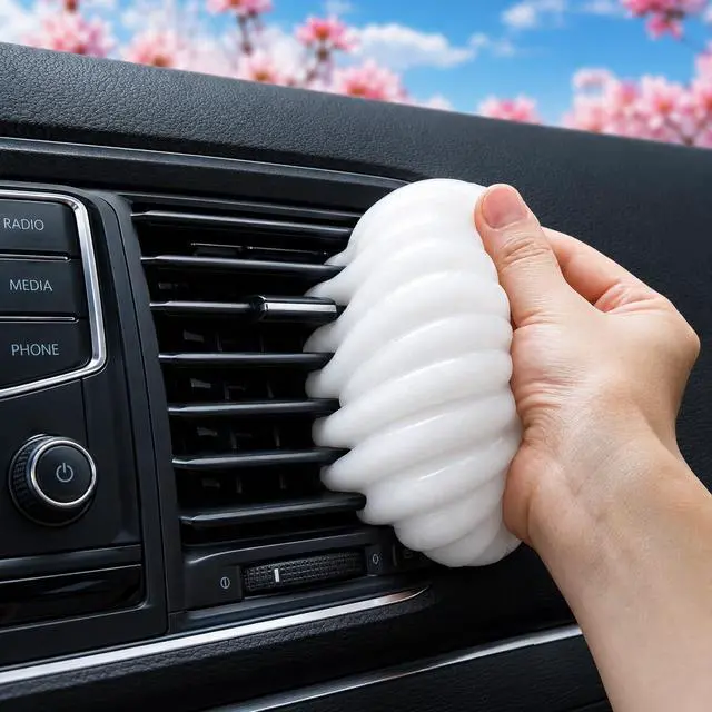 Main image of Cleaning Gel for Car Cleaner Cleaning Kit Automotive Air Vent Dust Cleaning Slime for Auto Cleaning Putty Universal Dust Car Accessories Car Interior Cleaner Keyboard Cleaning Laptop White
