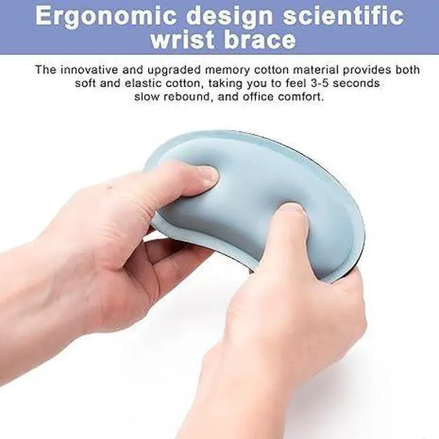 Alt view image 6 of 7 - Keyboard Wrist Rest,Ergonomic Wrist Rest,Superfine Fabric and Gel Memory Foam Wrist Pad for Computer Keyboard for Easy Typing & Pain Relief, Suitable for Office, Family, Outdoor, Black