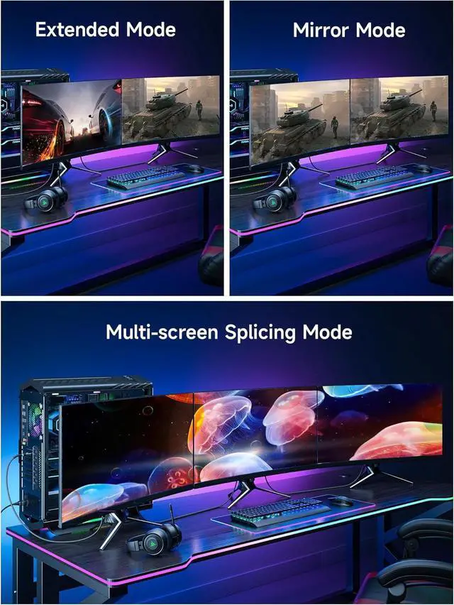 Alt view image 3 of 7 - 10ft DisplayPort Cable 2.1 for 5090,7900 Graphics/Gaming Monitor | 16K Resolution, 240Hz Refresh Rate, 80Gbps BandWidth, Support MST, Braided Cable, Dynamic HDR