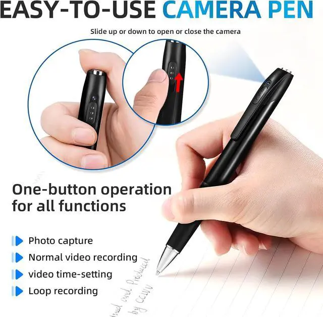 Alt view image 2 of 7 - 1080P Mini Hidden Camera,HD Camera Pen Nanny Cam Mini Security Cameras,Long Battery Life,Easy to Use,Micro Pen Camera for Important Moment2026 Upgrade