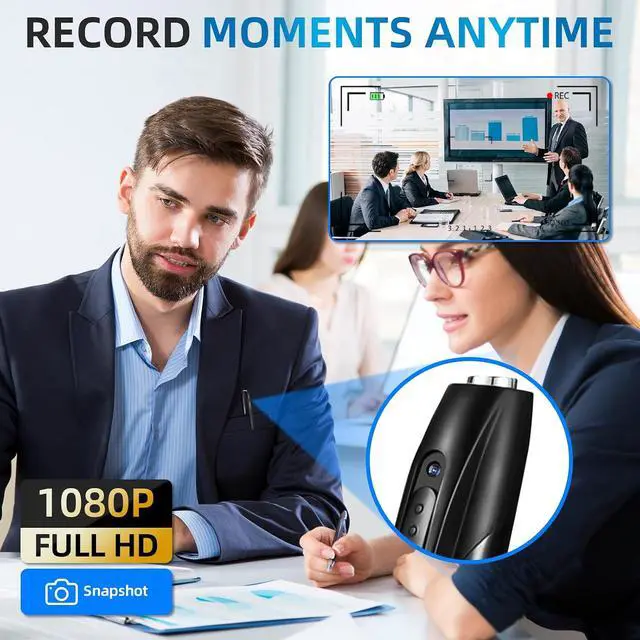 Alt view image 7 of 7 - 1080P Mini Hidden Camera,HD Camera Pen Nanny Cam Mini Security Cameras,Long Battery Life,Easy to Use,Micro Pen Camera for Important Moment2026 Upgrade