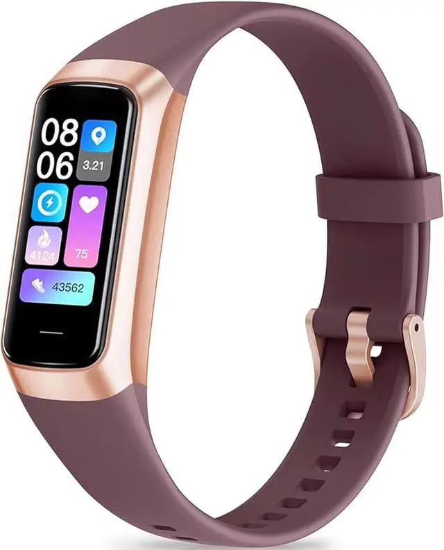 Main image of Fitness Tracker with 24/7 Heart Rate, Blood Oxygen Blood Pressure Sleep Monitor, Activity Trackers 5 ATM Waterproof,Step Calorie Counter Pedometer Health Smart Watch for Women Men