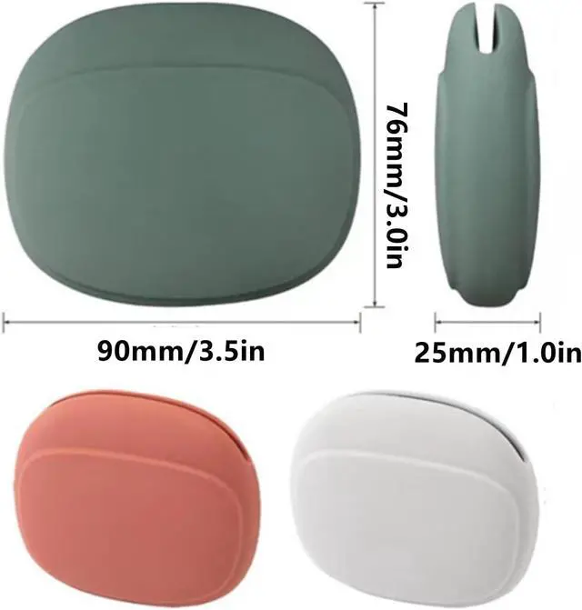 Alt view image 7 of 7 - 3 Pcs Silicone Earbud Case | Earphone Storage Organizer, For Earpieces SD Card Camera Chips, Travel Use