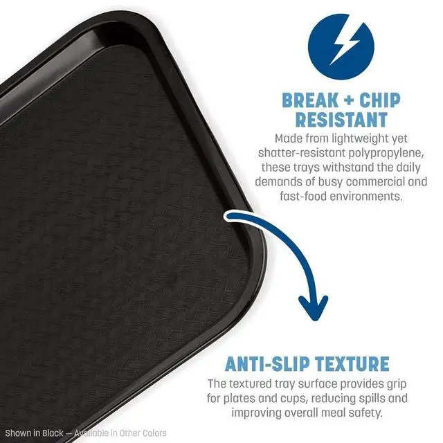 Alt view image 3 of 4 - Cafeteria Tray, Fast Food Tray for Restaurant or Commercial Use, 10" x