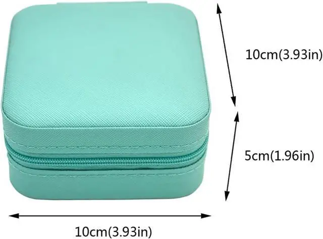 Alt view image 3 of 4 - Mini Jewelry Travel Case, Small Portable Jewellry Organizer Box Portable