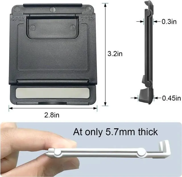 Alt view image 2 of 4 - 2 Pack Cell Phone Stand, Foldable Phone Holder for Desk Compatible with Phone