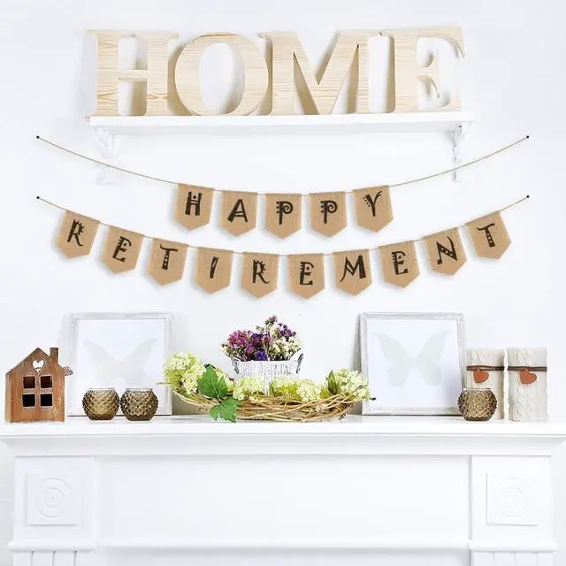 Alt view image 3 of 4 - 15pcs Hand-Painted DIY Burlap Banners - for Kid Adults Party Decor