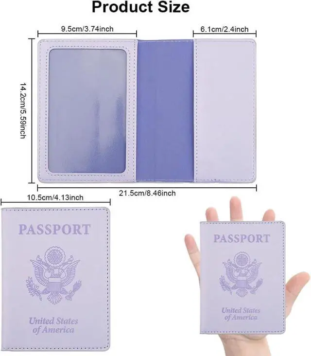 Alt view image 2 of 4 - Passport Holder, Passport Holder Women, Passport Covers Travel Must Haves,