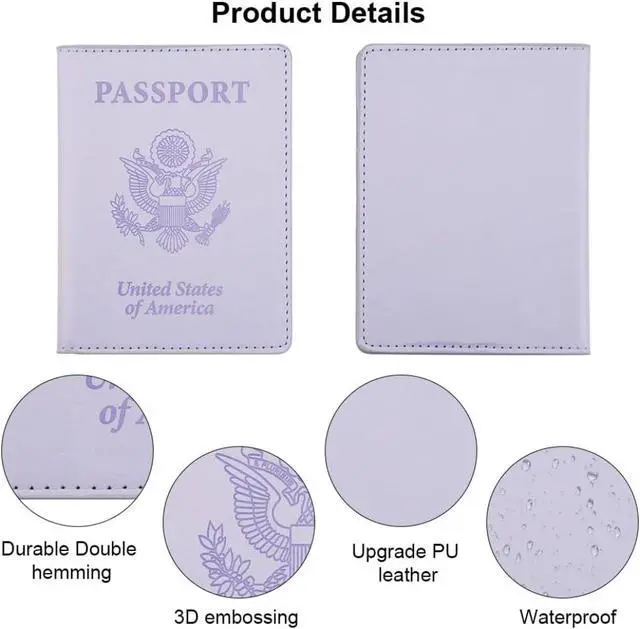Alt view image 4 of 4 - Passport Holder, Passport Holder Women, Passport Covers Travel Must Haves,