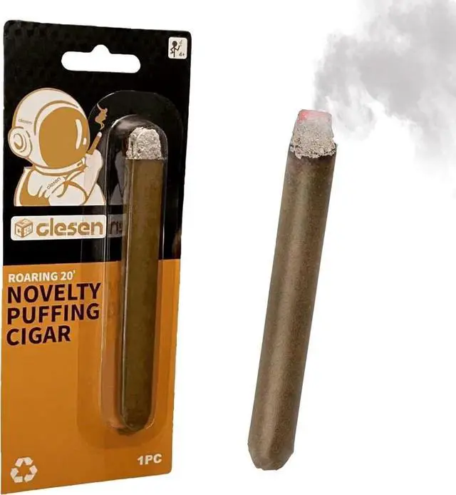 Main image of Fake Puff Cigar 4.5 Inch,that Blow Smoke,Durable Realistic,Ideal for Themed