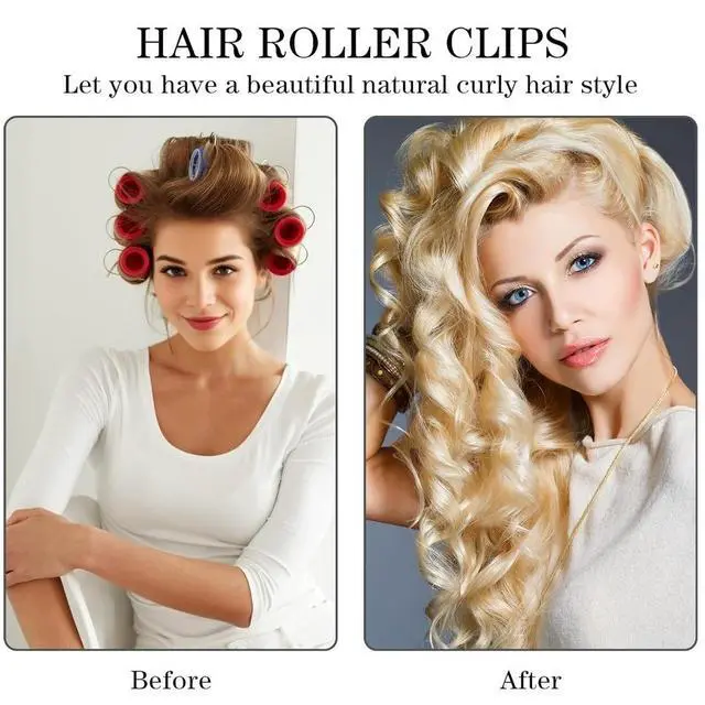 Alt view image 4 of 4 - 24 Pcs Hot Roller Clips,Hot Curler Clips Replacement Kit for Heated