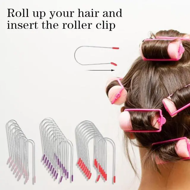 Alt view image 3 of 4 - 24 Pcs Hot Roller Clips,Hot Curler Clips Replacement Kit for Heated