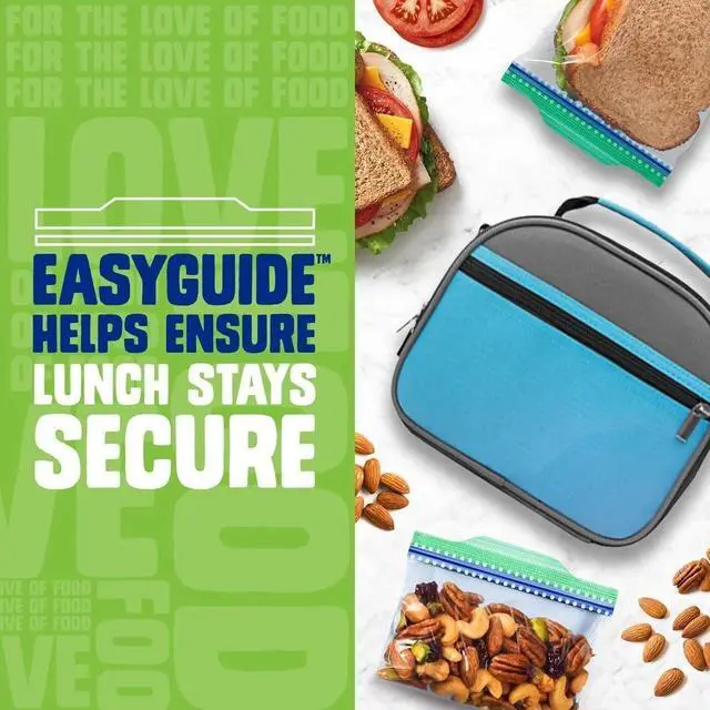 Alt view image 3 of 4 - Sandwich and Snack Bags, Easy Open and Close, Plastic Food Storage Bags, 105