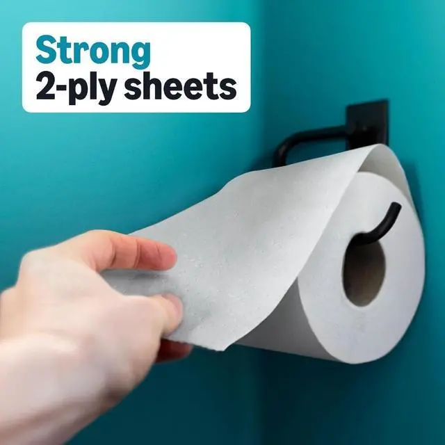 Alt view image 3 of 4 - 2-Ply Soft Toilet Paper, 6 Rolls, 350 Sheets per Roll, Equivalent to 37 Regular