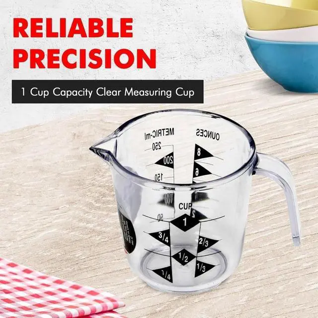 Alt view image 2 of 4 - Select Plastic Measuring Cup, 1 Cup Capacity, Clear